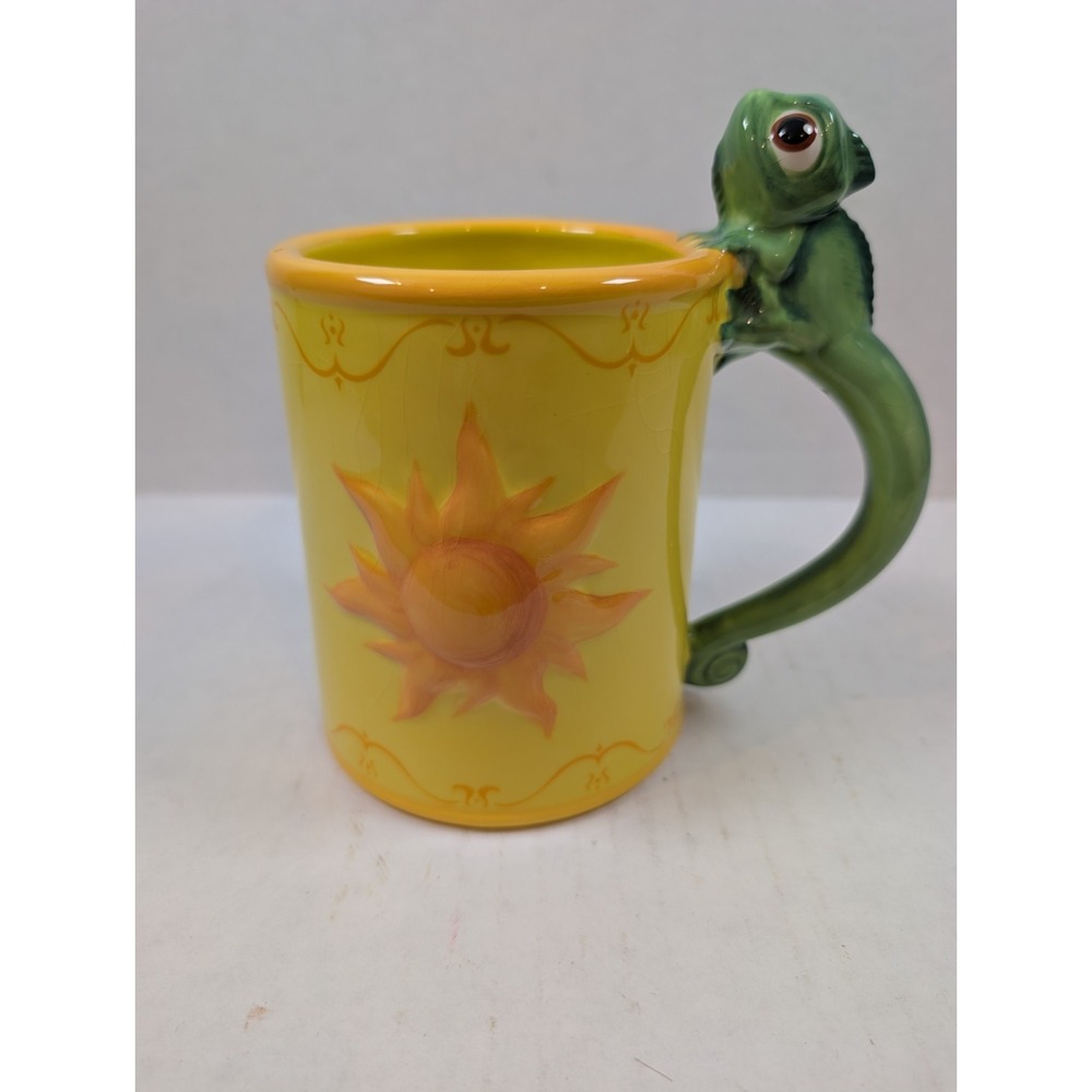 Disney Parks Tangled Rapunzel Pascal Luminaria Sun Lantern Mug Figural Handle